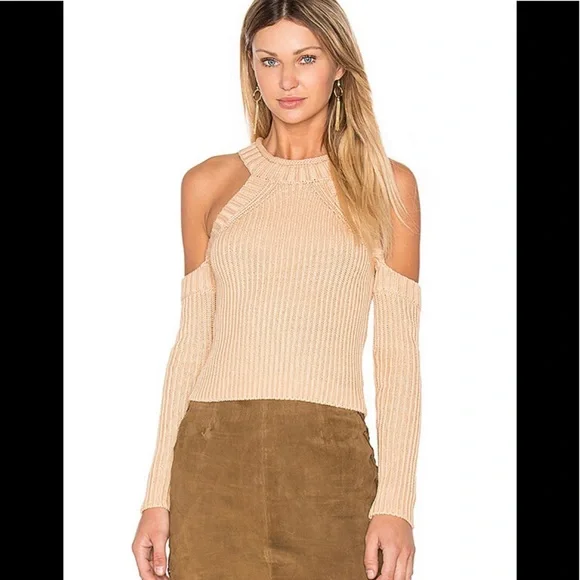 Bardot Cold Shoulder Sweater - Picture 1 of 10